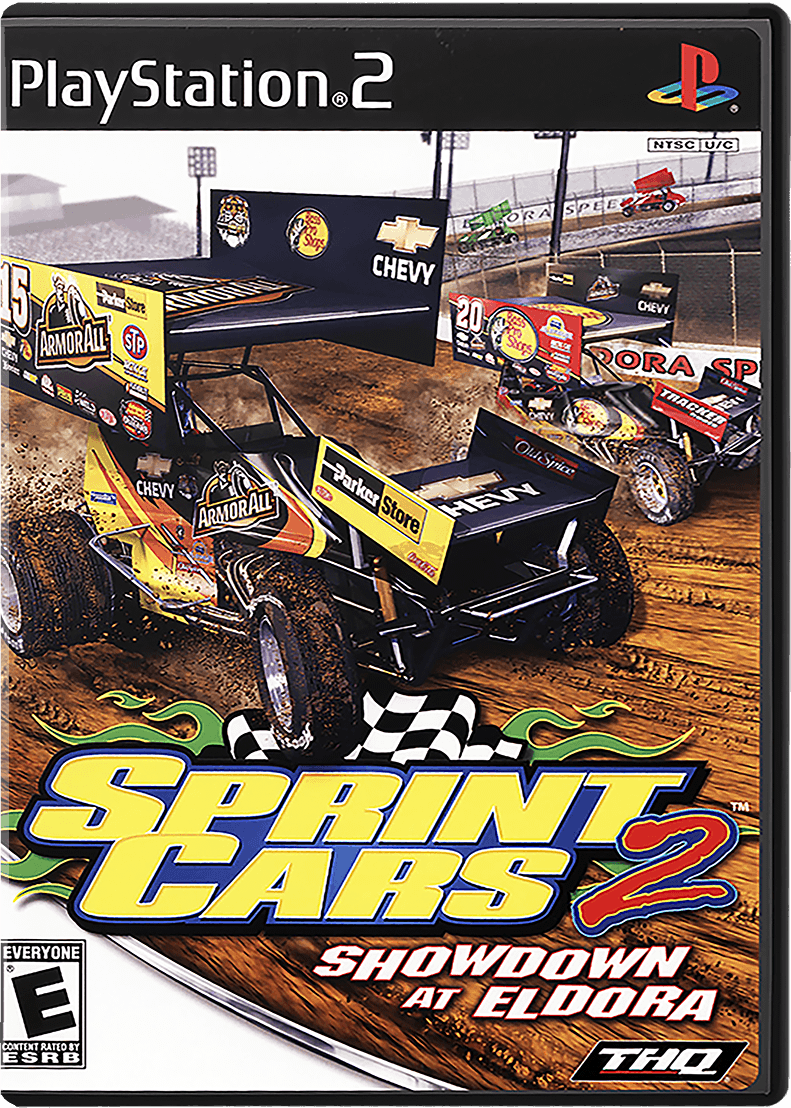 Sprint Cars 2 Showdown at Eldora box art for Playstation 2
